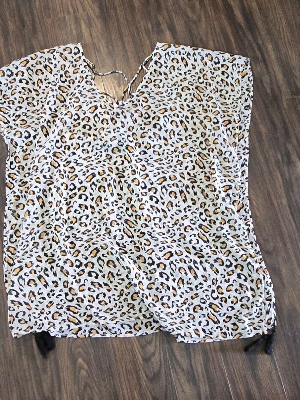 PALISADES BEACH CLUB Animal Print Swim Cover Up NWOT/SIZE M/L